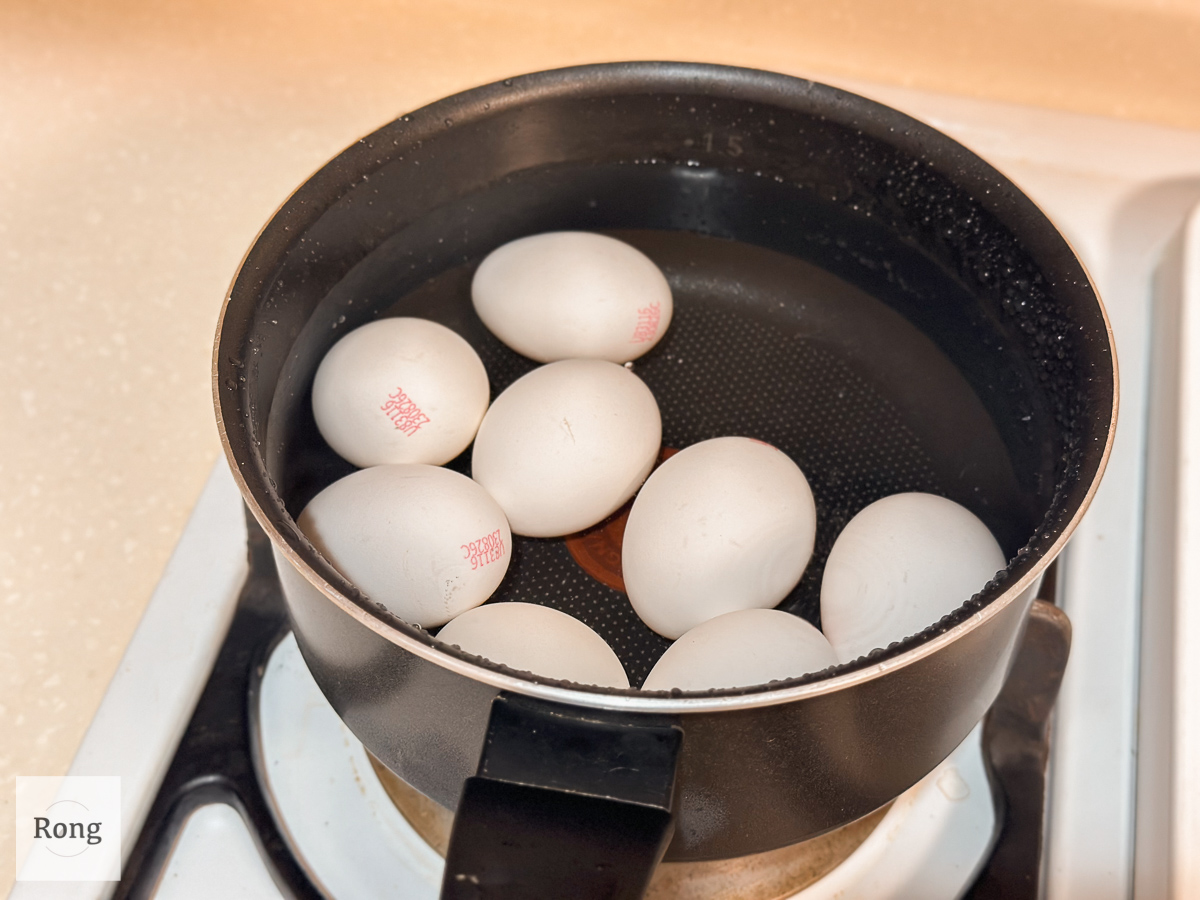 日式溏心蛋 步驟 2 冷水煮雞蛋