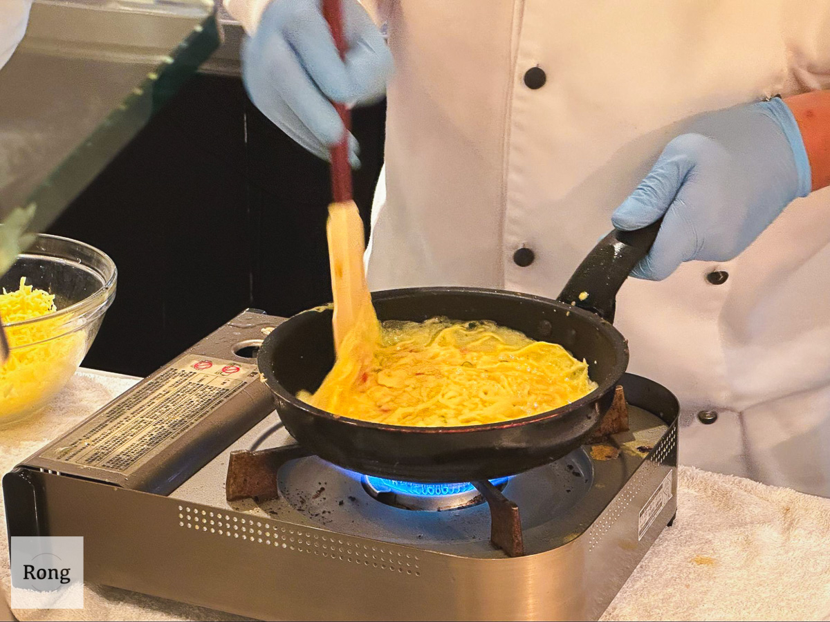 JR東日本大飯店早餐鉑麗安：現做蛋料理過程