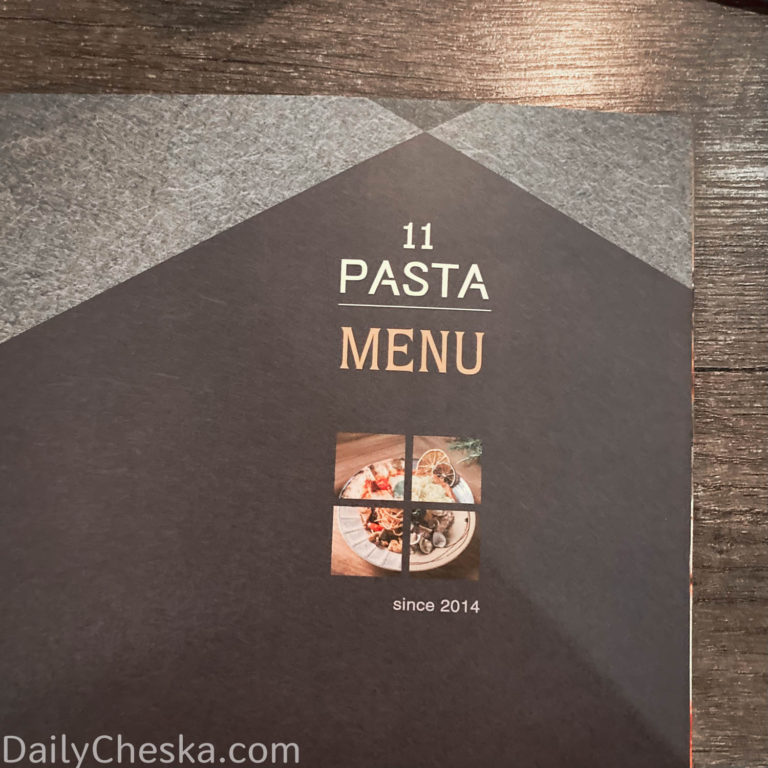 11 Pasta 食義 菜單